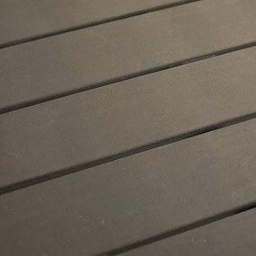 Τραπέζι Appa pakoworld αλουμίνιο και plywood σε ανθρακί απόχρωση Φ120x74εκ (1 τεμάχια)