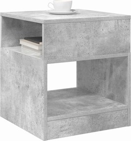 vidaXL End Table Σκυρόδεμα Γκρι 40,5 x 40 x 45 εκ Επεξεργασμένο ξύλο