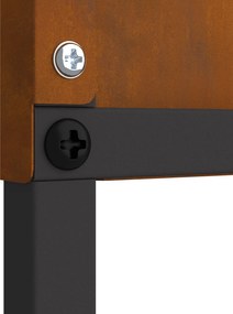 vidaXL Οθόνη Ιδιωτικότητας Κήπου Floral Σκ rusty 32 χ 140 εκ