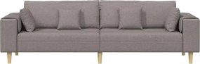 vidaXL Καναπές Taupe 250 x 77 x 76 εκ. ύφασμα
