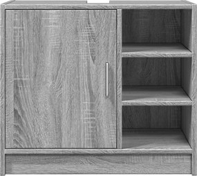 vidaXL Ντουλάπι Νιπτήρα Grey Sonoma 63x29x55 εκ. Επεξεργασμένο Ξύλο