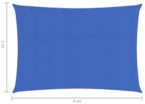 vidaXL Πανί Σκίασης Μπλε 2 x 4 μ. 160 γρ./μ² από HDPE