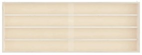 vidaXL Ξύλινη συλλεκτική βιτρίνα με πόρτες 100x8,5x37 εκ.