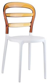 Καρέκλα Bibi White-Amber 32-0046  42X50X85cm Siesta PC,PP