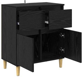 vidaXL Πλαϊνό γραφείο Μαύρη Οξυά 60 x 35 x 70 cm Επεξεργασμένο ξύλο