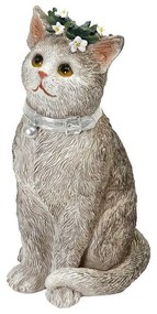 Διακοσμητική Φιγούρα Γάτα BOD121 8x6,8x14,3cm Grey Espiel Polyresin