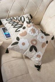 Stewehome Σετ 2 τεμαχίων μαξιλαροθήκες διακοσμητικές από λινό 43x43 cm