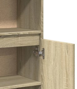 Ντουλάπι Μπάνιου Sonoma Δρυς 30x30x100 εκ. Επεξεργασμένο Ξύλο - Καφέ