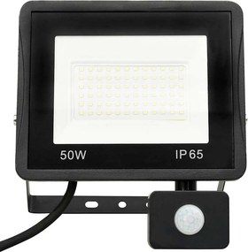 vidaXL Προβολέας LED με Αισθητήρα Ψυχρό Λευκό 50 W