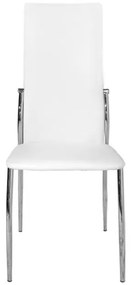 Σετ τραπεζαρίας C10062.01 5τμχ με Τραπέζι ALAN 120x70x75εκ. &amp; Καρέκλες KIM Λευκές