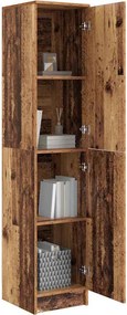 vidaXL Highboard Παλιό ξύλο 35 x 39 x 168 εκ.