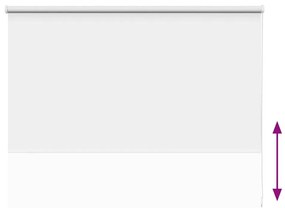 Ρολέρ Μπλακάουτ Λευκό 140x130 εκ. Πλάτος υφάσματος 136,6 εκ. - Λευκό