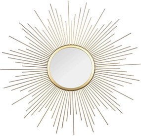 Καθρέπτης Τοίχου Στρογγυλός Sunny 1480179 Φ60cm Gold Mirrors &amp; More Μέταλλο,Γυαλί