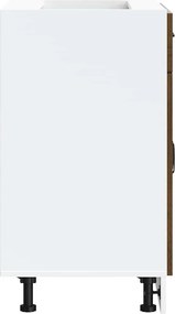 vidaXL ντουλάπι βάσης κουζίνας Kalmar Καφέ δρυς Επεξεργασμένο Ξύλο