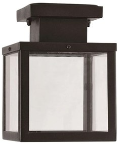 Φωτιστικό Οροφής Εξωτερικού Χώρου CELIA1CBK 16x22cm 1xE27 IP44 Black Aca Steel,Glass