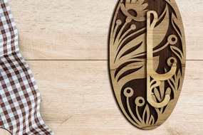 Intra απο ξύλο plywood 3mm-4mm πάχος – Γάντζος τοίχου ντουλάπας 3D διακόσμηση Δίασταση 40x30 cm INTRAFABR-101844847