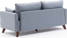 Διθέσιος Καναπές Μπλε BELLA SOFT 81x177x85