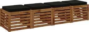 vidaXL Μαξιλάρια καθιστικού 4 κομματιών VUGHT 4 pcs 100% Πολυεστέρας