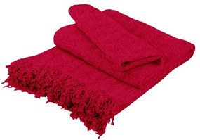 Ριχτάρι Σενίλ Fuchsia Μονοθέσιο 180x180εκ.