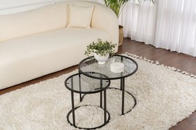 Coffee Table Set Aurum - 60, 42 - Black, Grey Black
Grey