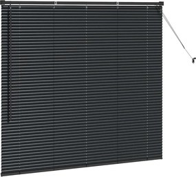 vidaXL Βενετσιάνικες Ρόδες Μαύρο 130 x 140 cm Αλουμίνιο