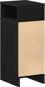 vidaXL Κομοδίνο με συρτάρι Μαύρο 25x31x66 cm