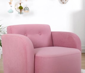 Kid's Wing Chair Volie - Pink Pink