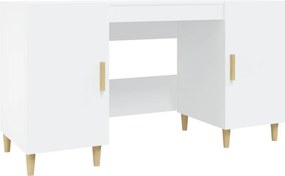 vidaXL Γραφείο Λευκό 140 x 50 x 75 εκ. από Επεξεργασμένο Ξύλο