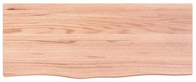 vidaXL Πάγκος Μπάνιου Ανοιχτό Καφέ 100x40x2 εκ. Επεξ. Μασίφ Ξύλο