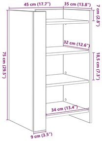 ΣΥΡΤΑΡΙΕΡΑ SONOMA ΔΡΥΣ 45X35X75 ΕΚ. ΑΠΟ ΕΠΕΞΕΡΓΑΣΜΕΝΟ ΞΥΛΟ 848383