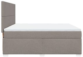 ΚΡΕΒΑΤΙ BOXSPRING ΜΕ ΣΤΡΩΜΑ TAUPE 180X200 ΕΚ. ΥΦΑΣΜΑΤΙΝΟ 3290564