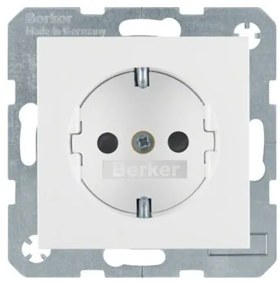 Πρίζα Σούκο Ασφαλείας Λευκό Berker S.1 41238989 Hager-41238989-Λευκό 41238989