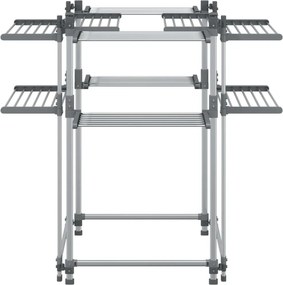vidaXL Απλώστρα Ρούχων 107 x 107 x 120 εκ. από Αλουμίνιο