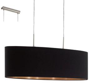 Φωτιστικό Οροφής Pasteri 94915 Black Eglo Μέταλλο,Ύφασμα