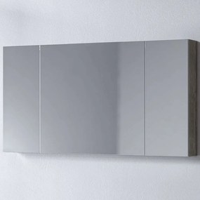 Καθρέπτης Μπάνιου Με Ντουλάπι Omega 3MOM120BE0W 117x14x65cm Berlin Grey Μελαμίνη