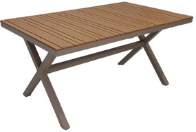 18157 Loise τραπέζι αλουμινίου 150x90x73cm Αλουμίνιο - Polywood