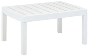 vidaXL Τραπεζάκι Κήπου Λευκό 78 x 55 x 38 εκ. Πλαστικό