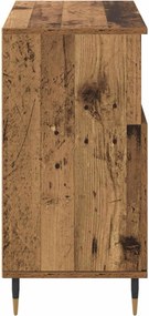 vidaXL Πλαϊνό γραφείο Παλιό ξύλο 60 x 35 x 70 cm