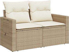 vidaXL Σετ Καναπέ 7 τμχ. Μπεζ και Κρέμ 234 x 234 x 85 εκ