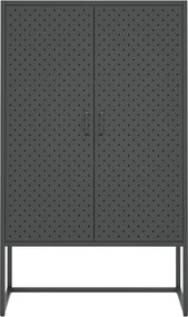 vidaXL Ντουλάπι Ανθρακί 80 x 35 x 135 εκ. από Ατσάλι