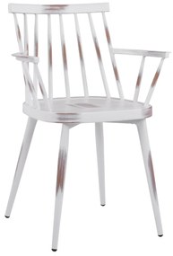 Καρέκλα - Πολυθρόνα YVONNE C5555.02 Αλουμινίου Λευκή Πατίνα 60x50x82 εκ. 60x50x82 εκ.