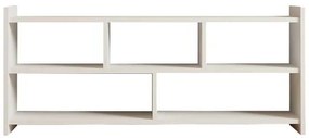 Έπιπλο τηλεόρασης Kapri pakoworld σε λευκή απόχρωση 120x28x55εκ