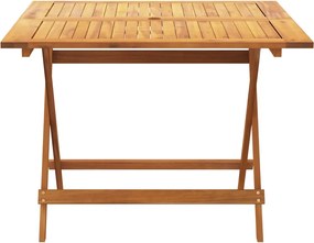 vidaXL Σετ Τραπεζαρίας Κήπου 5 τεμ. Κρεμ Ύφασμα/Μασίφ Πεύκου