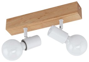 Φωτιστικό Σποτ 33169 White Townshend 3 Eglo Metal,Wood