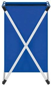 vidaXL Καλάθι Διαχωρισμού Απλύτων με 2 Τμήματα Μπλε