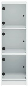 vidaXL Ντουλάπι Λευκό 35 x 37 x 109 εκ. με Γυάλινες Πόρτες