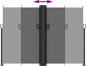 vidaXL Σκίαστρο Πλαϊνό Συρόμενο Ανθρακί 180 x 600 εκ.