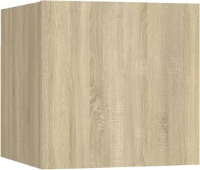 vidaXL Έπιπλα Τηλεόρασης Σετ 4 Τεμαχίων Sonoma Δρυς από Επεξ. Ξύλο