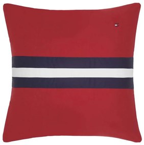 Μαξιλαροθήκη Διακοσμητική Tailor 684995 Red Tommy Hilfiger 40Χ40 100% Cotton Percale