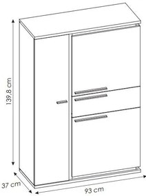 Μπουφές Ψηλός Inala 3D1S